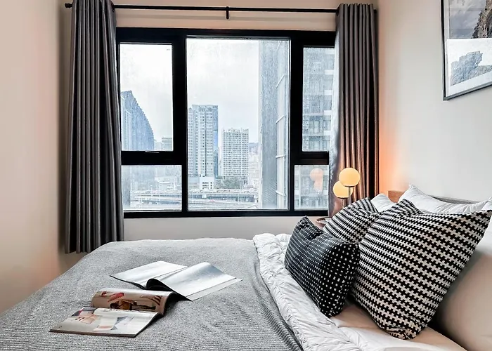 Luxury City-scape 2br - Ultra Fast Wifi - Asoke * Bangkok
