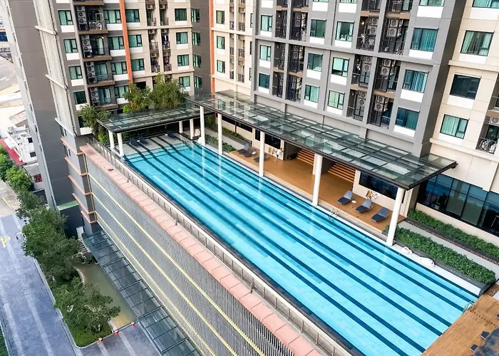 Luxury City-scape 2br - Ultra Fast Wifi - Asoke Appartement *