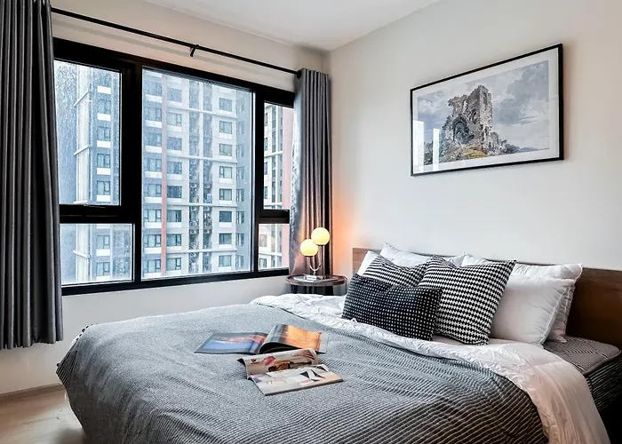 Apartment Luxury City-scape 2br - Ultra Fast Wifi - Asoke *