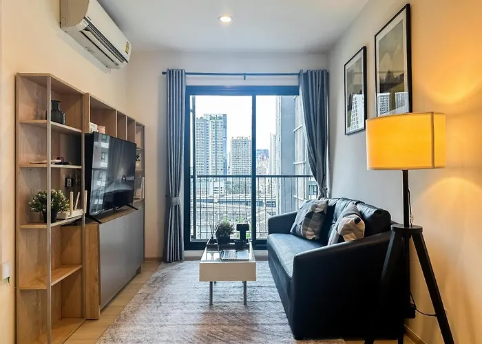 Luxury City-scape 2br - Ultra Fast Wifi - Asoke Appartement