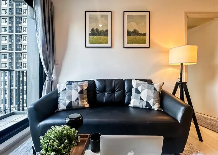 Luxury City-scape 2br - Ultra Fast Wifi - Asoke Bangkok