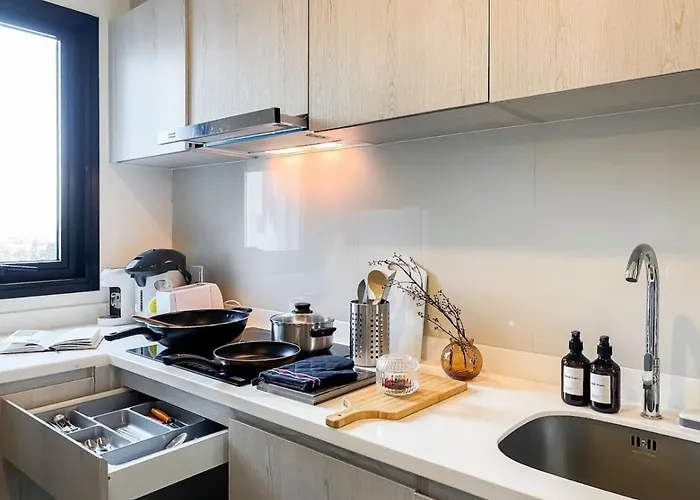 Luxury City-scape 2br - Ultra Fast Wifi - Asoke Appartement *